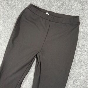 Cotton On‎ Pants  Black Flare Leggings Recycled Plastic Blend M/M Medium Womens